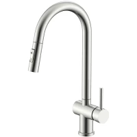 Смеситель для кухни Splenka S204.49.05 с выдвижным изливом, сатин