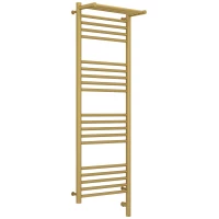 Полотенцесушитель электрический 1200x400 золотой матовый МЭМ правый Сунержа Богема с полкой 3.0 032-5807-1240