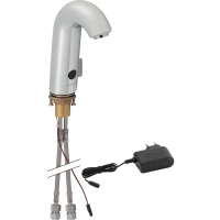 Сенсорный смеситель для раковины Geberit тип 60, питание от сети, с миксером и ручкой 115.722.21.1