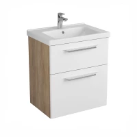 Тумба белый матовый/дуб 62 см Diborg Lande 77.6228