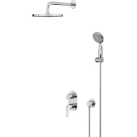 Душевой комплект Lemark Linara LM0429C 250 мм, со смесителем, хром