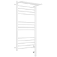 Полотенцесушитель электрический 800x400 белый матовый МЭМ правый Сунержа Богема с полкой 3.0 30-5807-8040