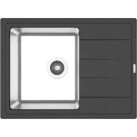 Кухонная мойка Florentina Комби 650 21.390.B0650.302 65x48 см, нержавеющая сталь/антрацит