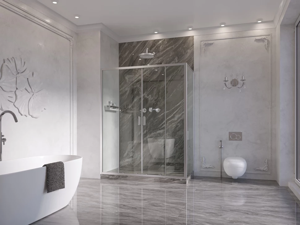 

Душевой уголок 170x70 см Ambassador Forsa 17021112AX-70AX прозрачное