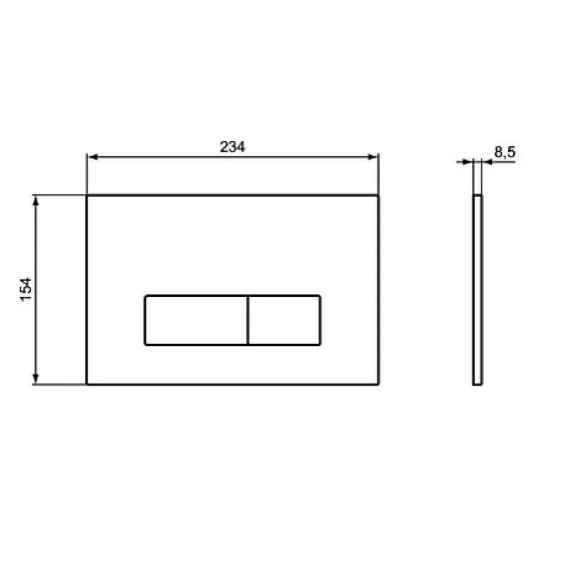 Комплект подвесной унитаз T0079V1 + T3527V1 + система инсталляции  R020467 + R0121AA Ideal Standard Prosys Tesi T0079V1R0121AA