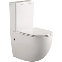 Унитаз-компакт Aquatek Вега AQ2904-00 безободковый, с сиденьем микролифт, белый