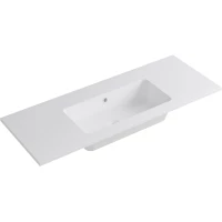 Раковина Onsen 18M-120-CX-MBI 120,5x46 см, накладная, белый матовый