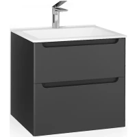 Тумба антрацит матовый 59 см Laparet Sinergia Sin.01.60/P/A