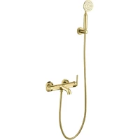 Смеситель для ванны Boheme Eterna 173-G с душевым гарнитуром, золотой