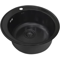 Кухонная мойка Zorg SZR-510/205 GRAFIT 51x51 см, графит