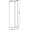 Подвесная колонна с реверсивной дверцей дуб шампань Jacob Delafon Rythmik EB998-E19 - 2