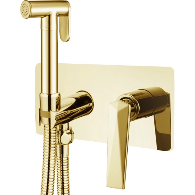 Гигиенический душ Boheme Venturo 387 со смесителем, золотой