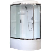 Душевая кабина 120x80x217 см Royal Bath RB8120BK1-T-CH-L прозрачное
