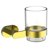 Стакан для зубных щеток Wonzon & Woghand First WW-8421-LG настенный, золотой