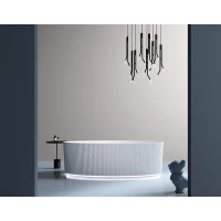 Акриловая ванна Abber AB9327 180x85 см, отдельностоящая, белый