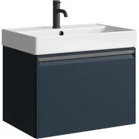 Тумба под раковину Aqwella 5 Stars Pure PUR0165GRM 64 см, подвесная, серый матовый