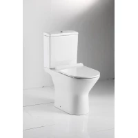 Чаша напольного безободкового унитаза с сиденьем микролифт Bravat Cena CX21206UW-P-RUS