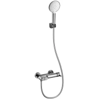 Смеситель для ванны Wonzon & Woghand Muse Corno WW-A30902-CR с душевым гарнитуром, хром