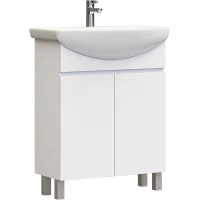 Тумба под раковину Vigo Wing tn.WIN.BAL.60.2D белый 56 см, напольная, белый