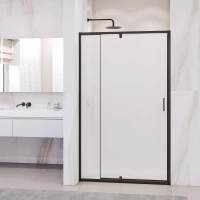 Душевая дверь RGW Passage PA-008B 350800889-24 78,5-91,5 см, профиль черный матовый, стекло матовое