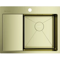 Кухонная мойка Omoikiri Akisame 65-LG-R 4973084 65x51 см, светлое золото