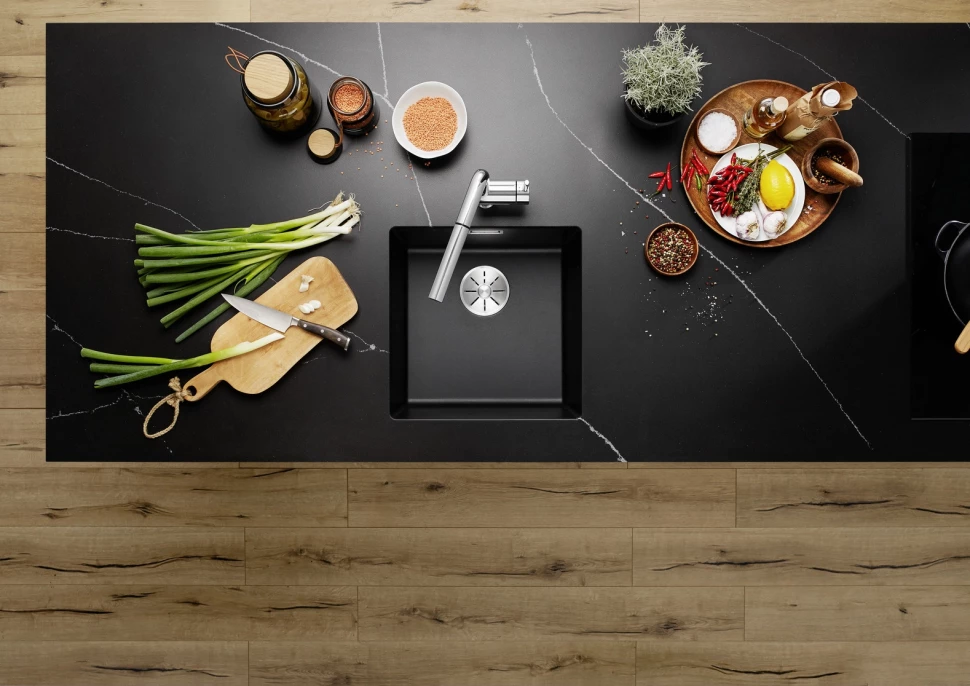 Кухонная мойка Blanco Subline 400-U InFino черный 525990 - фото 6