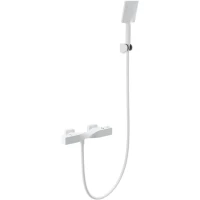 Термостат для душа Wonzon & Woghand Twist WW-B2025-A-MW с душевым гарнитуром, белый матовый