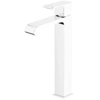 Смеситель для раковины Cezares Porta PORTA-LC-BIO с донным клапаном, белый матовый