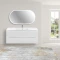 Комплект мебели белый глянец 121,5 см Vincea Mia VMC-2MC120GW + VBS-13120 + VLM-2K120 - 1
