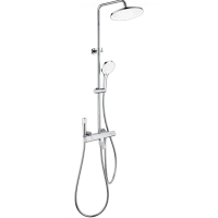 Душевая система Wonzon & Woghand The One WW-B3094-CR 255 мм, с термостатом, хром