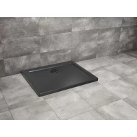 Душевой поддон Radaway Doros D Stone Black SDRD1190-01-54S 110x90 см, акриловый, прямоугольный, черный