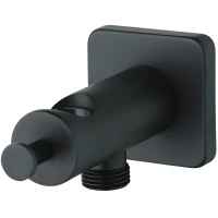 Подключение для душевого шланга с держателем Lemark LM3785BL черный матовый