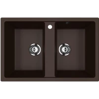 Кухонная мойка Ulgran шоколад U-608-345