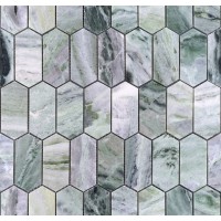 Мозаика Pietrine Hexagonal Onice Verde oliva POL long hex 38x86x7