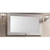 Зеркало 114x70 см жемчужно-белый со стразами Eban Swan FCRSW115BP
