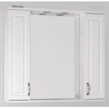 Изображение товара зеркальный шкаф 90x83 см белый глянец style line олеандр-2 лс-00000242