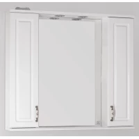 Зеркальный шкаф 90x83 см белый глянец Style Line Олеандр-2 ЛС-00000242