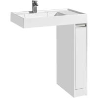 Тумба белый глянец 18 см Акватон Лондри 1A236101LH010