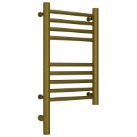 Полотенцесушитель электрический 500x300 состаренная бронза МЭМ левый, перемычка прямая Сунержа Богема 3.0 05-5804-5030