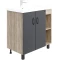 Комплект мебели дуб сонома/серый матовый 81 см Onika Тимбер 108046 + 4640021065198 + 208091 - 6