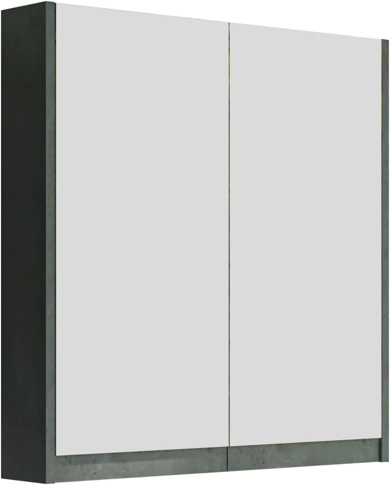 Зеркальный шкаф 70x70 см темный цемент Stella Polar Кибела SP-00001044