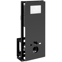 Инсталляция для унитаза WasserKRAFT Glan 66 66TLT.010.ME.BL.WH02 с кнопкой смыва, белый