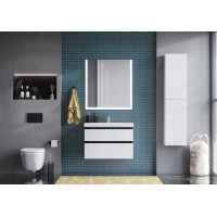 Комплект мебели белый глянец 80 см Roca Domi A857459806 + 3270M0004 + 812363000