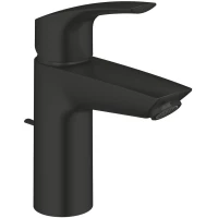 Смеситель для раковины Grohe Eurosmart 332652433 с донным клапаном, черный матовый