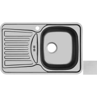 Кухонная мойка декоративная сталь Ukinox Комфорт COL780.480 -GW8K 1R