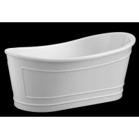 Акриловая ванна BelBagno BB32-MATT 167,6x90 см, отдельностоящая, белый матовый