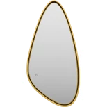 Изображение товара зеркало brevita venus ven-var-060-gold 60x120 см, с led-подсветкой, сенсорным выключателем, золотой матовый