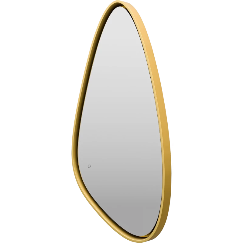 Зеркало Brevita Venus VEN-Var-060-gold 60x120 см, с LED-подсветкой, сенсорным выключателем, золотой матовый