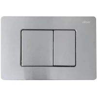 Кнопка смыва Abber AC0120MCH для инсталляции, матовый хром