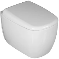 Унитаз подвесной Ceruttispa Romina Aria CT10613 безободковый, торнадо, с сиденьем микролифт, белый